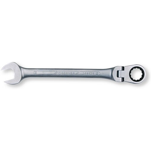 Gabel-Ringratschenschlüssel 19 mm mit Gelenk